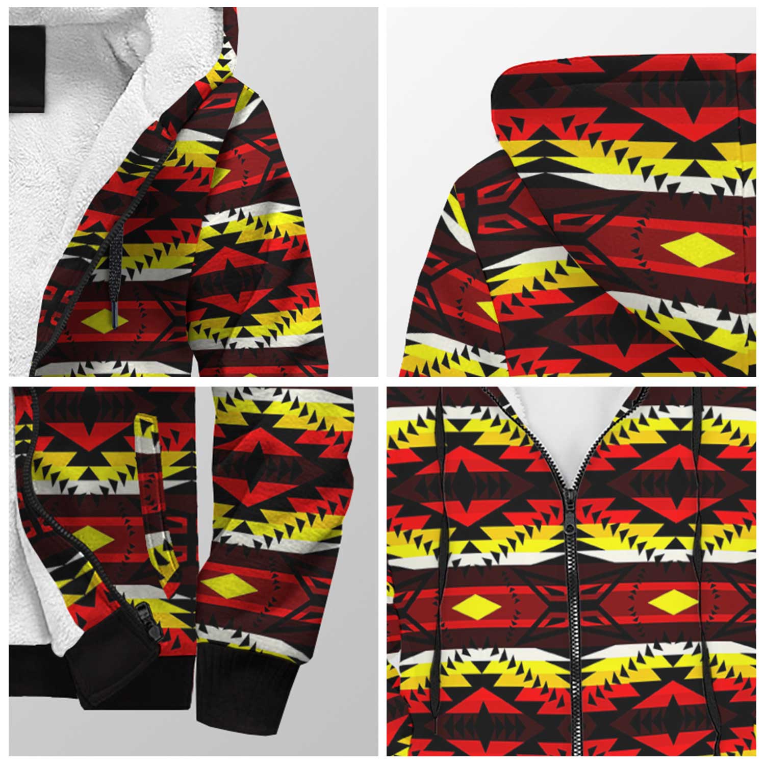 Canyon War Party Sherpa Hoodie 49 Dzine