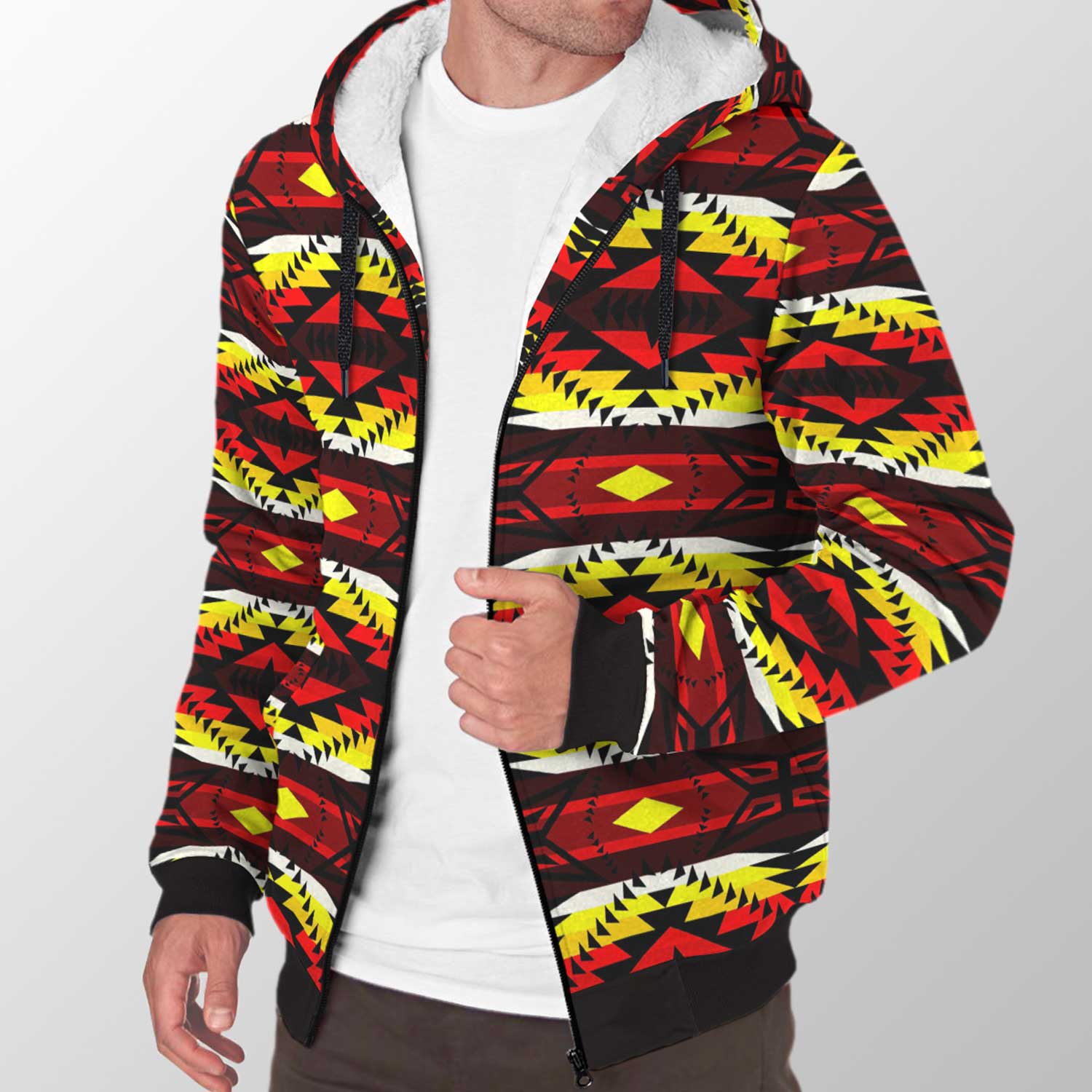 Canyon War Party Sherpa Hoodie 49 Dzine