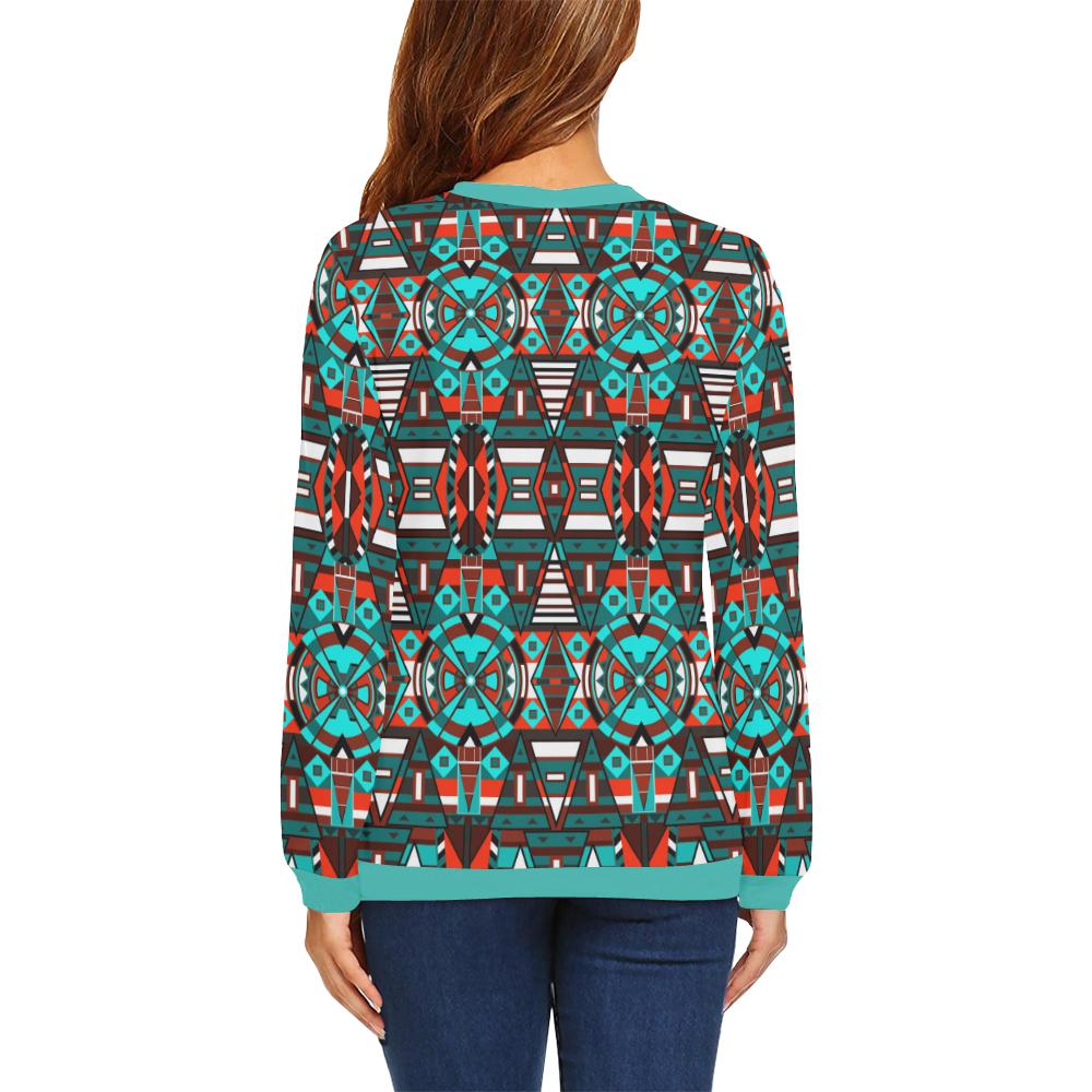 Captive Winter All Over Print Crewneck Sweatshirt for Women (Model H18) Crewneck Sweatshirt for Women (H18) e-joyer