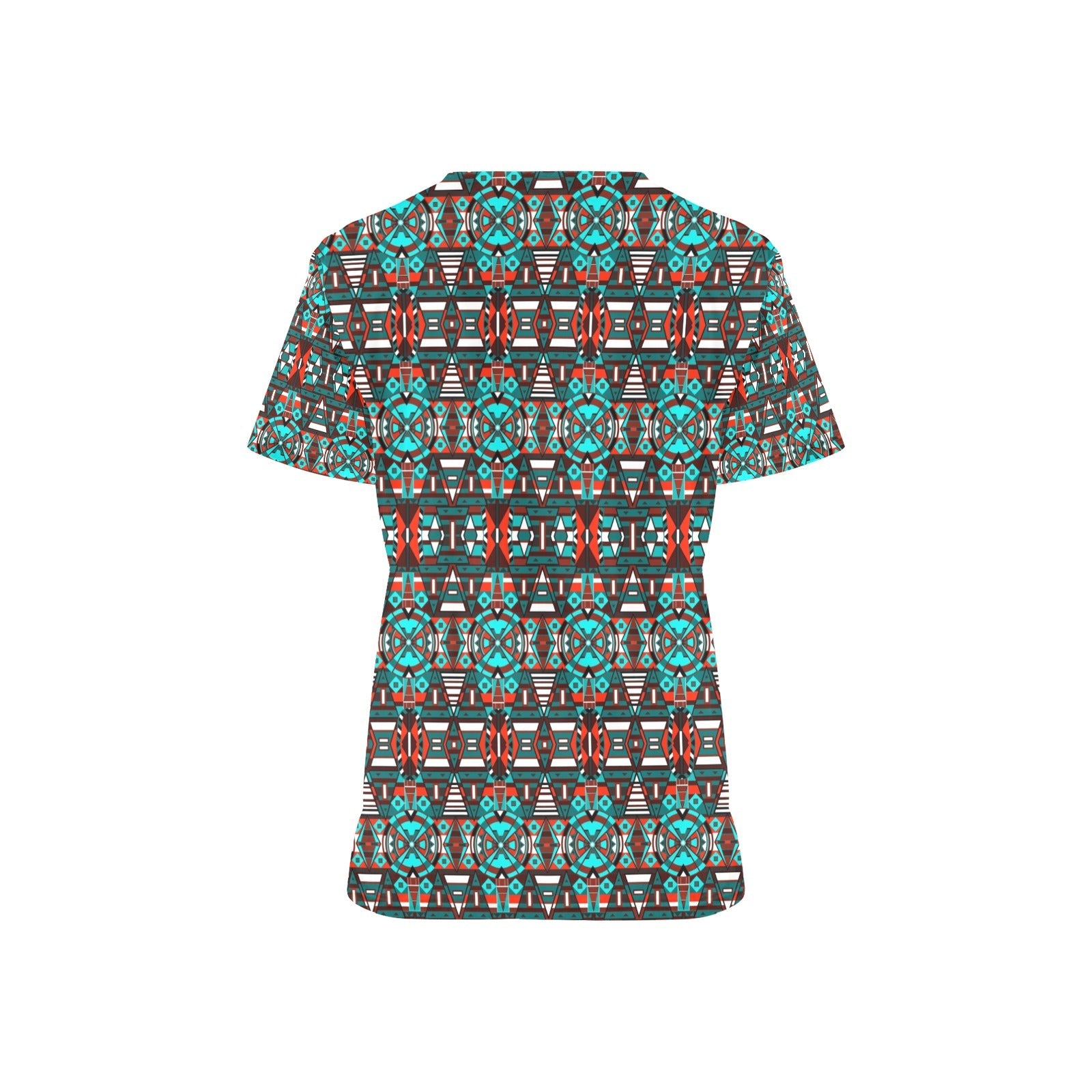 Captive Winter All Over Print Scrub Top Scrub Top e-joyer