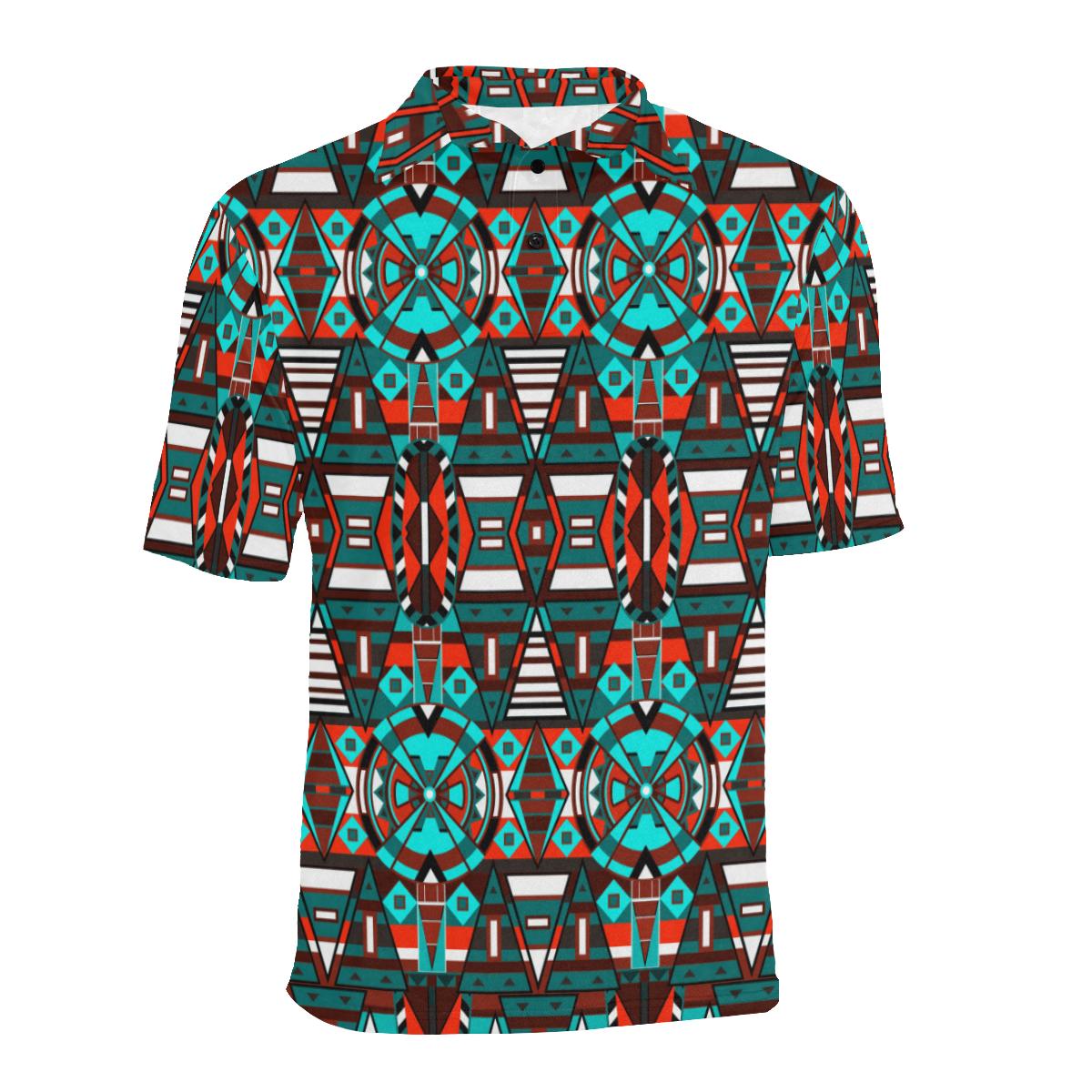 Captive Winter Men's All Over Print Polo Shirt (Model T55) Men's Polo Shirt (Model T55) e-joyer
