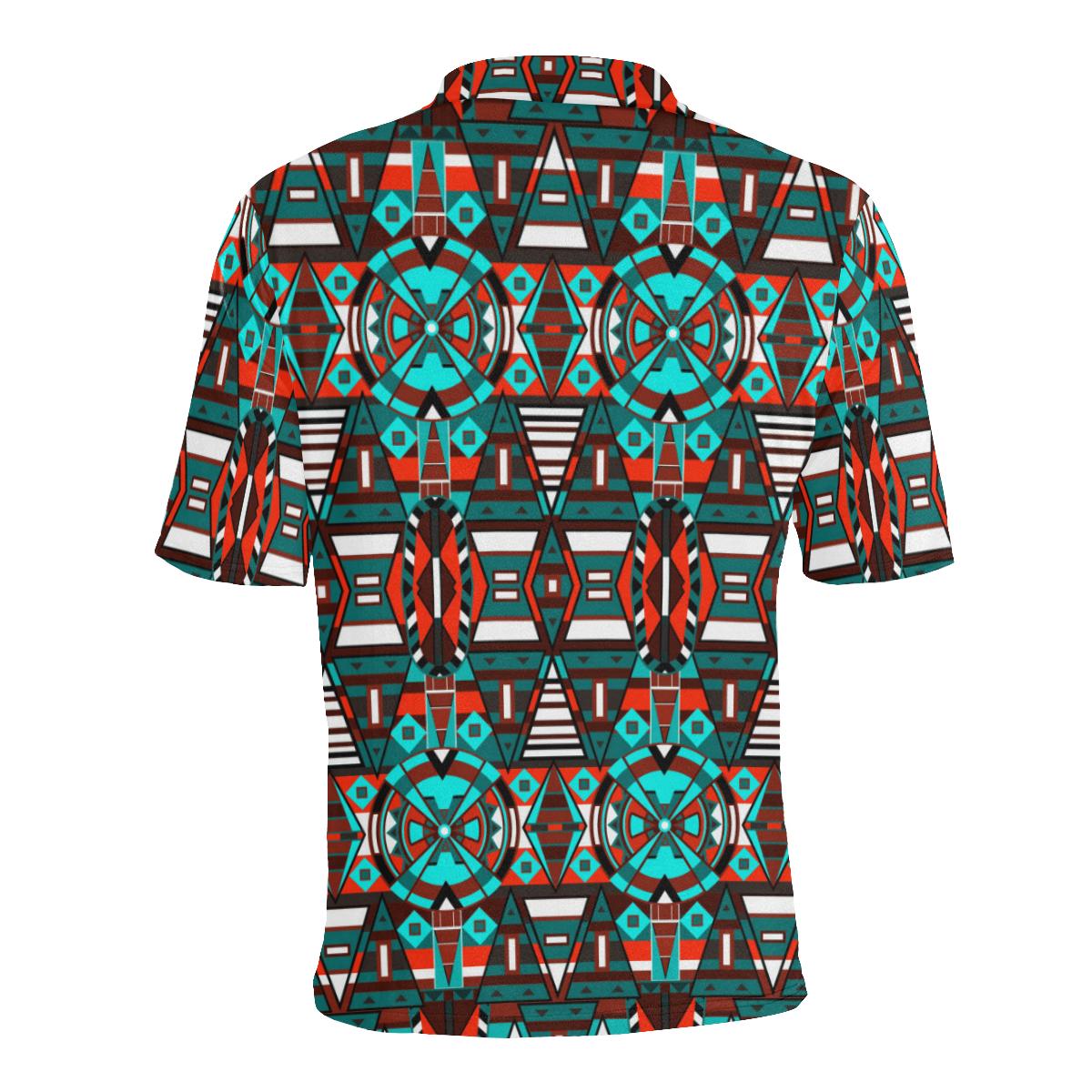 Captive Winter Men's All Over Print Polo Shirt (Model T55) Men's Polo Shirt (Model T55) e-joyer