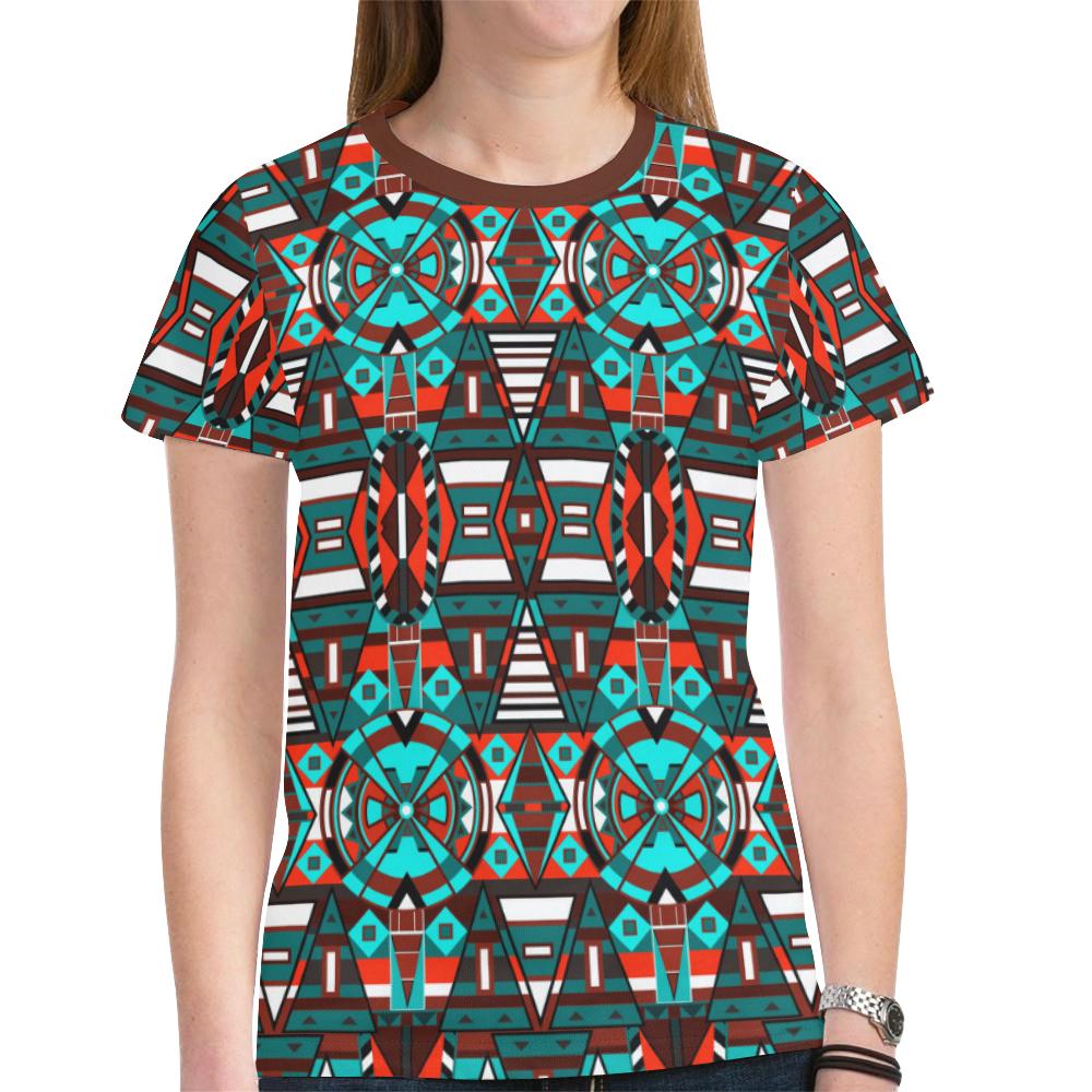 Captive Winter New All Over Print T-shirt for Women (Model T45) New All Over Print T-shirt for Women (T45) e-joyer