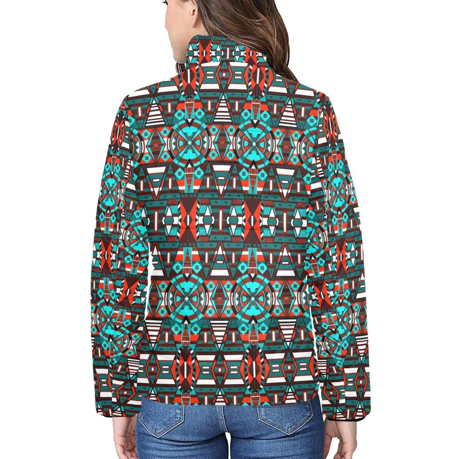 Captive Winter Women's Stand Collar Padded Jacket (Model H41) jacket e-joyer