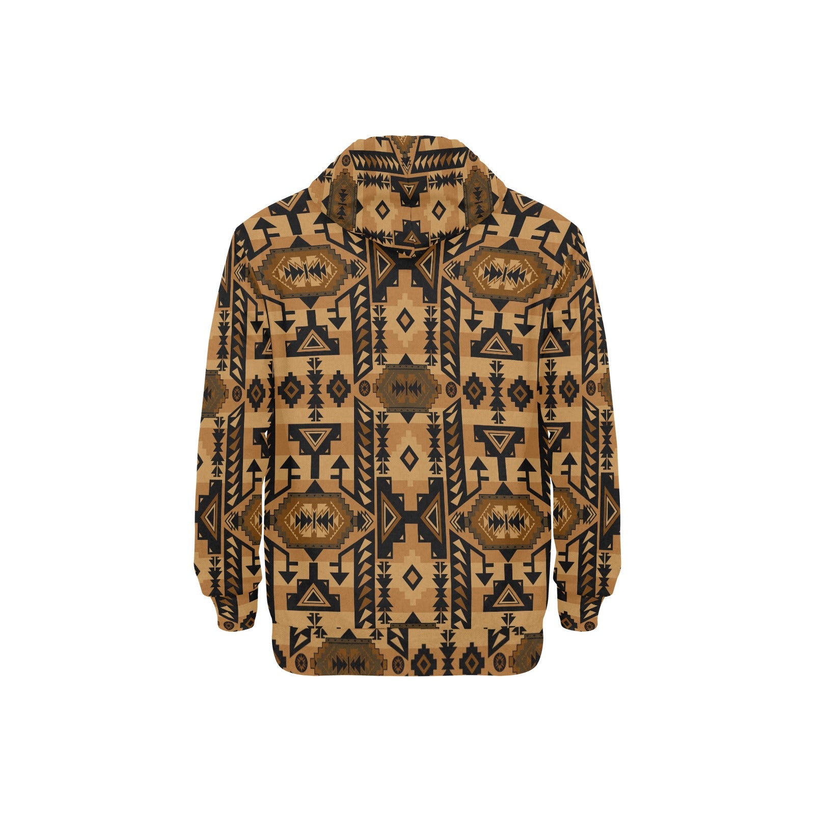 Chiefs Mountain Tan Men's Long Sleeve Fleece Hoodie