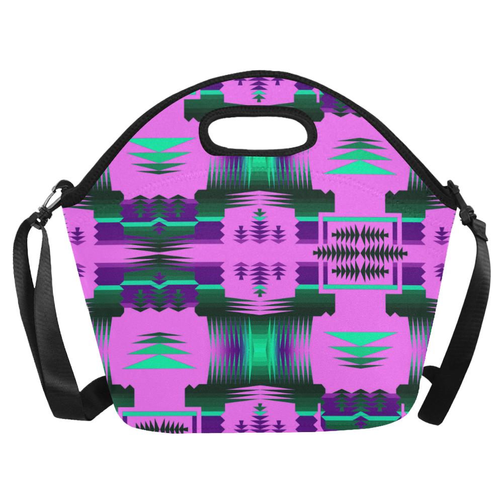 Cheyenne Sunset Sage Large Insulated Neoprene Lunch Bag That Replaces Your Purse (Model 1669) Neoprene Lunch Bag/Large (1669) e-joyer