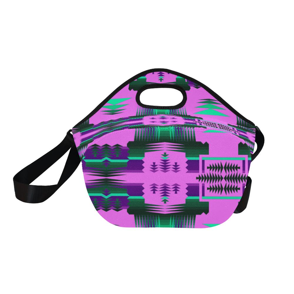 Cheyenne Sunset Sage Large Insulated Neoprene Lunch Bag That Replaces Your Purse (Model 1669) Neoprene Lunch Bag/Large (1669) e-joyer