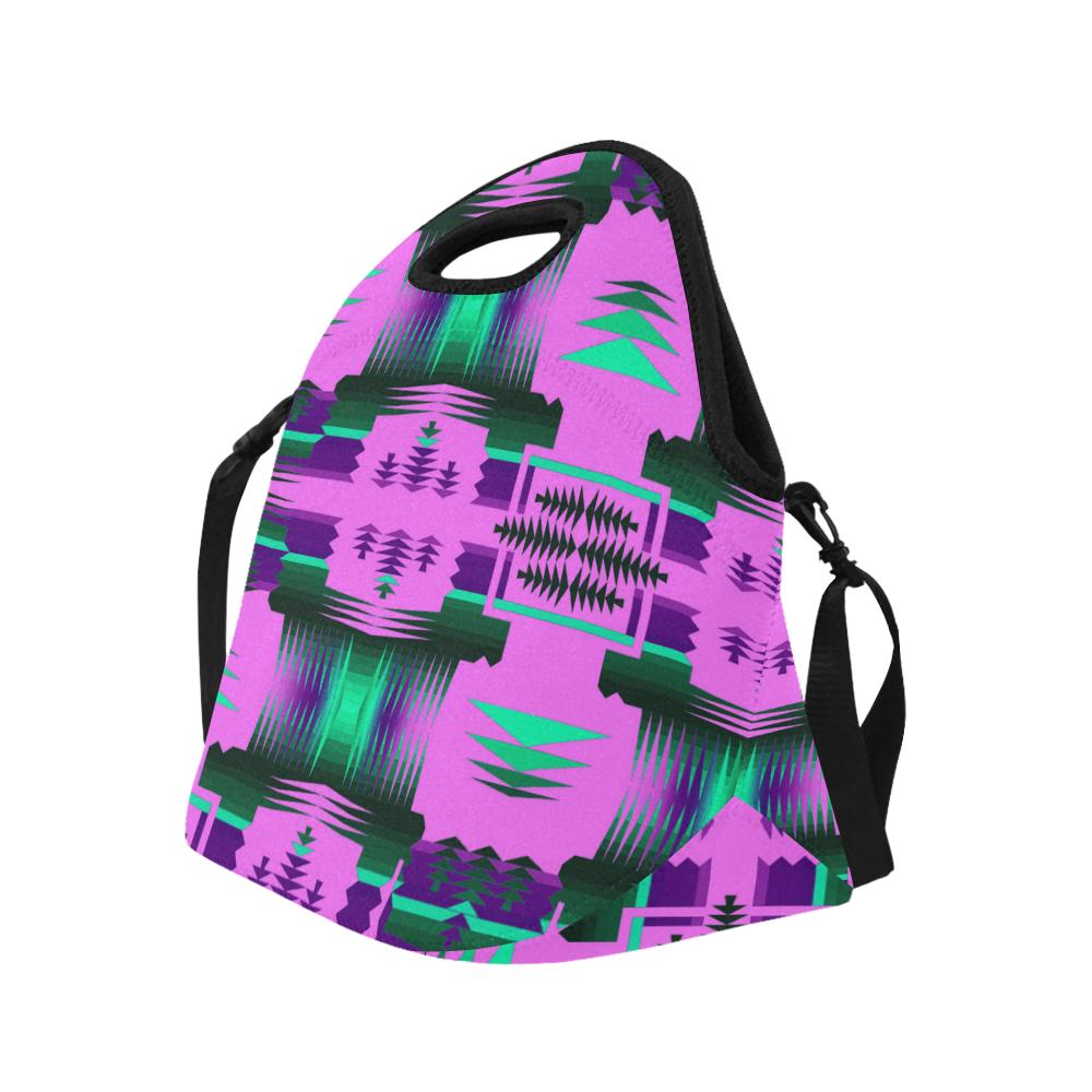Cheyenne Sunset Sage Large Insulated Neoprene Lunch Bag That Replaces Your Purse (Model 1669) Neoprene Lunch Bag/Large (1669) e-joyer