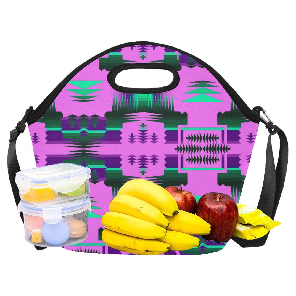 Cheyenne Sunset Sage Large Insulated Neoprene Lunch Bag That Replaces Your Purse (Model 1669) Neoprene Lunch Bag/Large (1669) e-joyer
