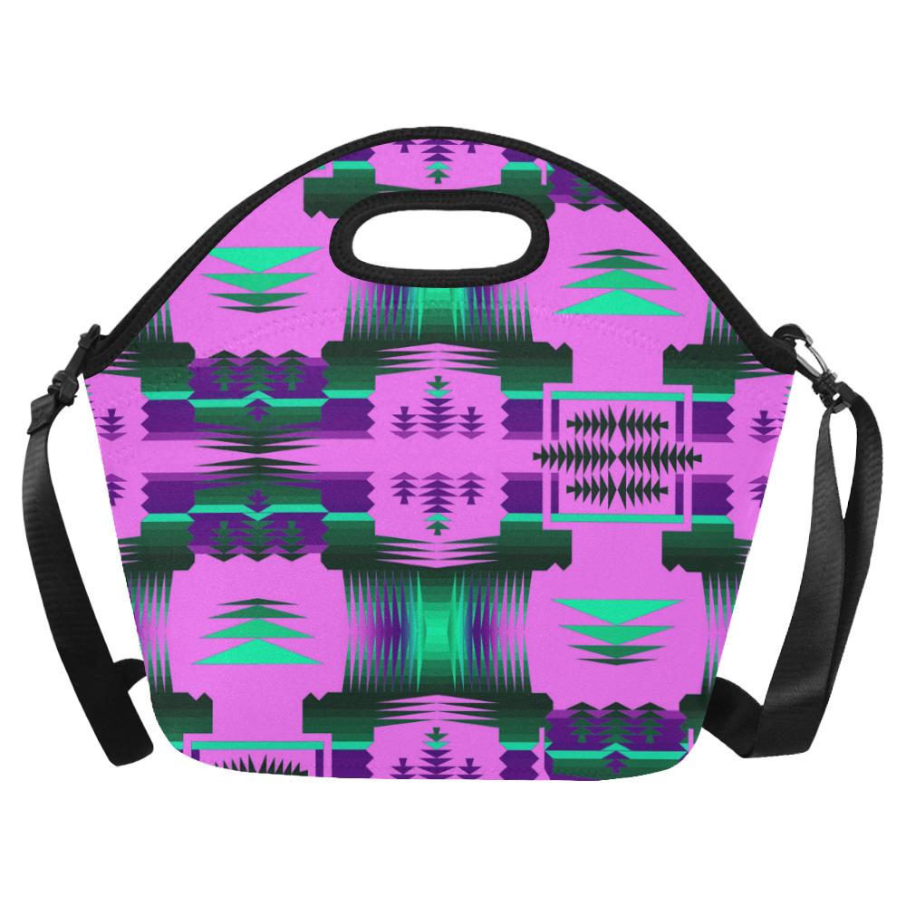 Cheyenne Sunset Sage Large Insulated Neoprene Lunch Bag That Replaces Your Purse (Model 1669) Neoprene Lunch Bag/Large (1669) e-joyer