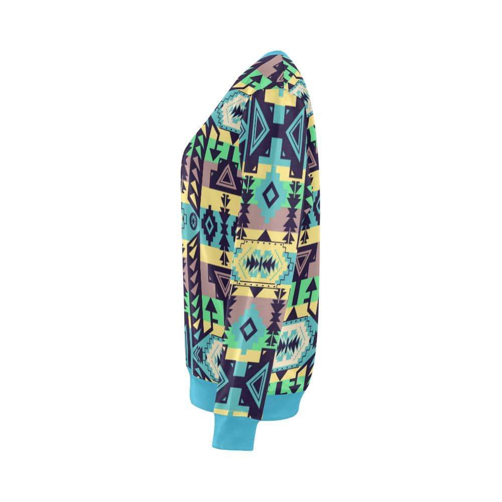 Chiefs Mountain 100 All Over Print Crewneck Sweatshirt for Women (Model H18) Crewneck Sweatshirt for Women (H18) e-joyer