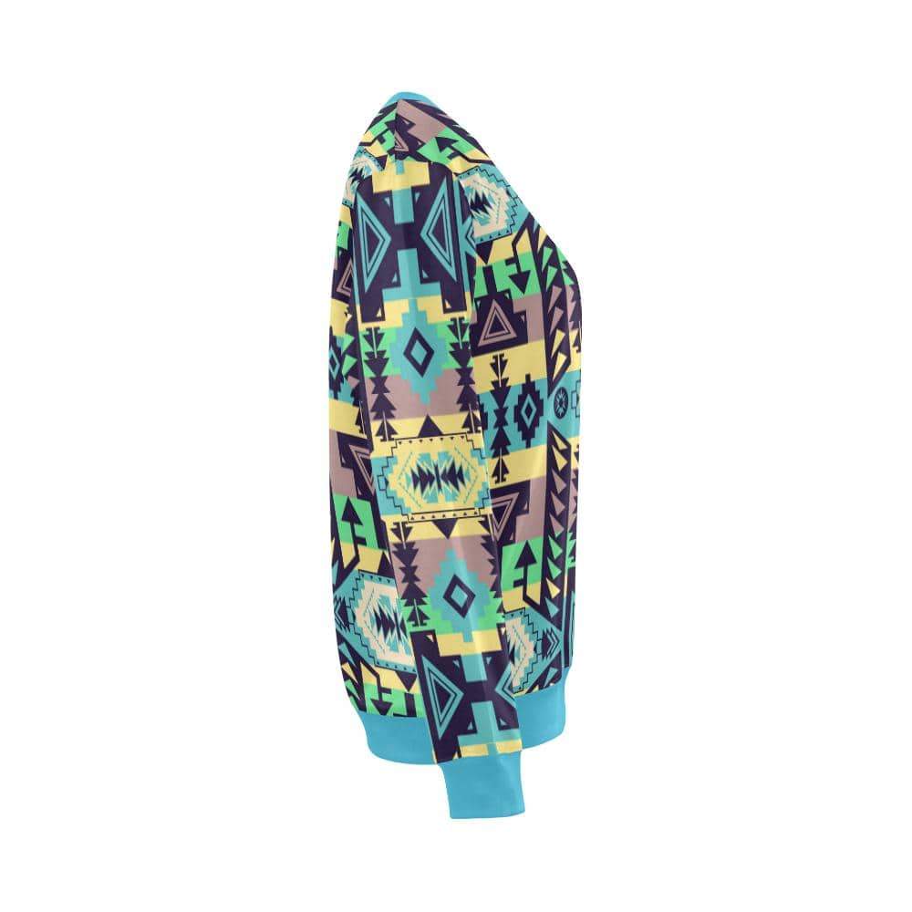 Chiefs Mountain 100 All Over Print Crewneck Sweatshirt for Women (Model H18) Crewneck Sweatshirt for Women (H18) e-joyer