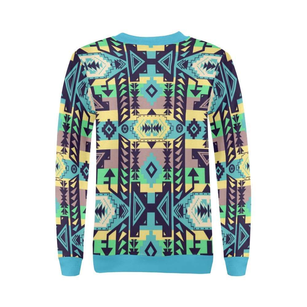 Chiefs Mountain 100 All Over Print Crewneck Sweatshirt for Women (Model H18) Crewneck Sweatshirt for Women (H18) e-joyer