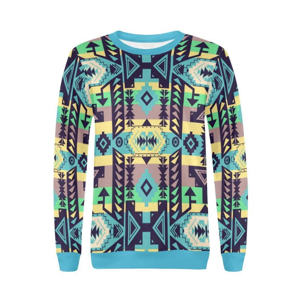 Chiefs Mountain 100 All Over Print Crewneck Sweatshirt for Women (Model H18) Crewneck Sweatshirt for Women (H18) e-joyer