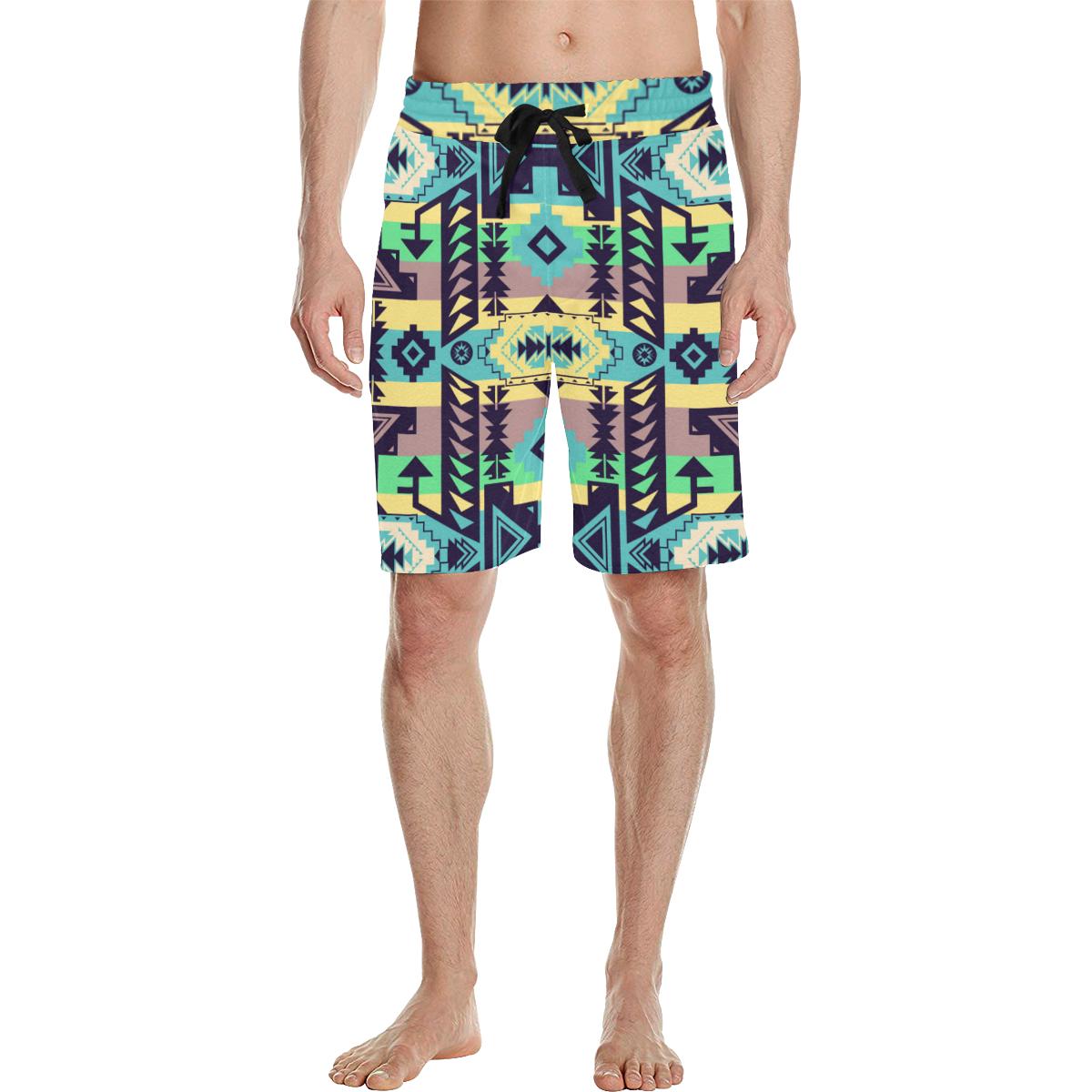 Chiefs Mountain 100 Men's All Over Print Casual Shorts (Model L23) Men's Casual Shorts (L23) e-joyer