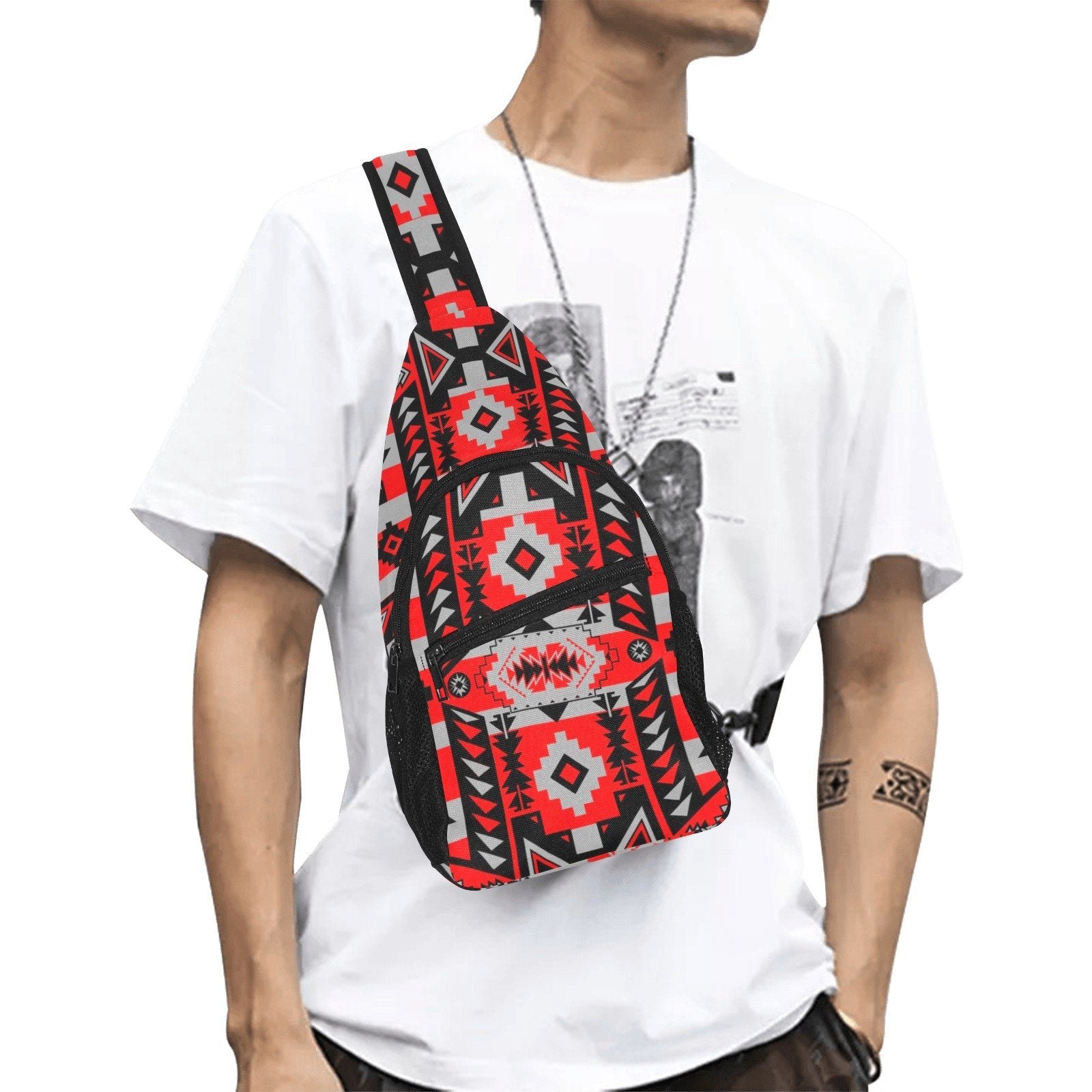 Chiefs Mountain Candy Sierra All Over Print Chest Bag (Model 1719) All Over Print Chest Bag (1719) e-joyer