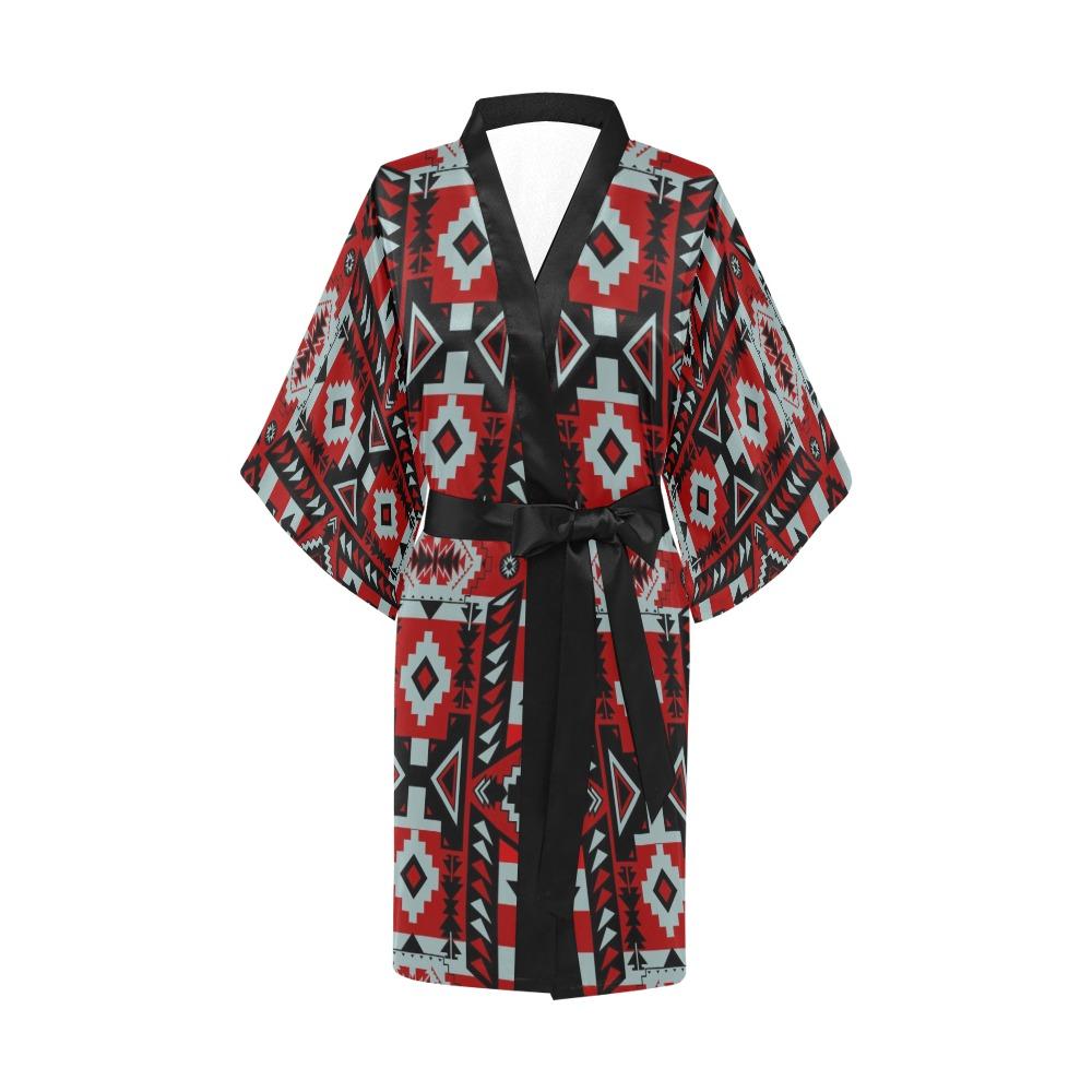 Chiefs Mountain Candy Sierra Dark Kimono Robe Artsadd