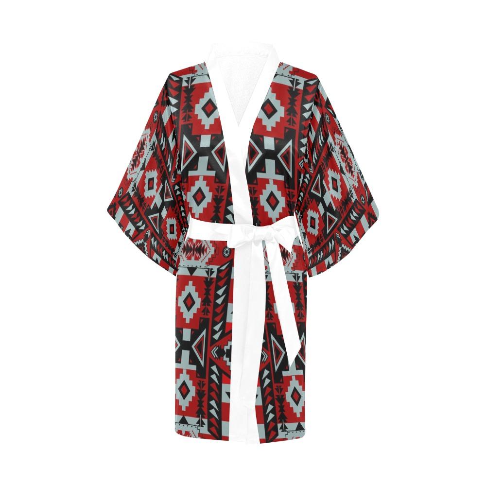 Chiefs Mountain Candy Sierra Dark Kimono Robe Artsadd