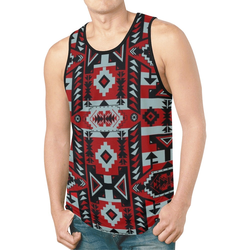 Chiefs Mountain Candy Sierra Dark New All Over Print Tank Top for Men (Model T46) New All Over Print Tank Top for Men (T46) e-joyer