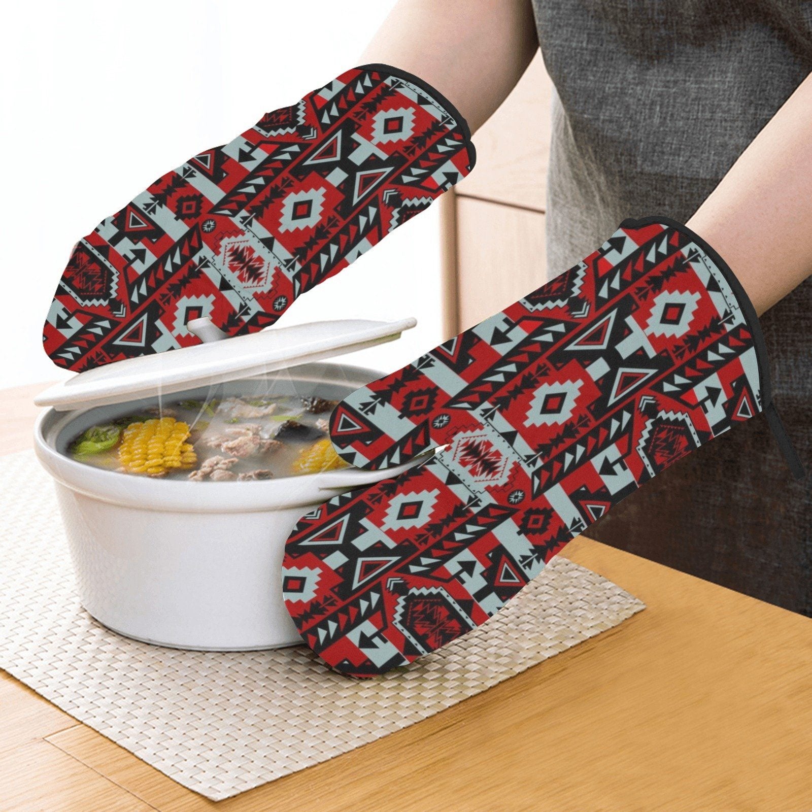 Chiefs Mountain Candy Sierra Dark Oven Mitt & Pot Holder Oven Mitt & Pot Holder e-joyer