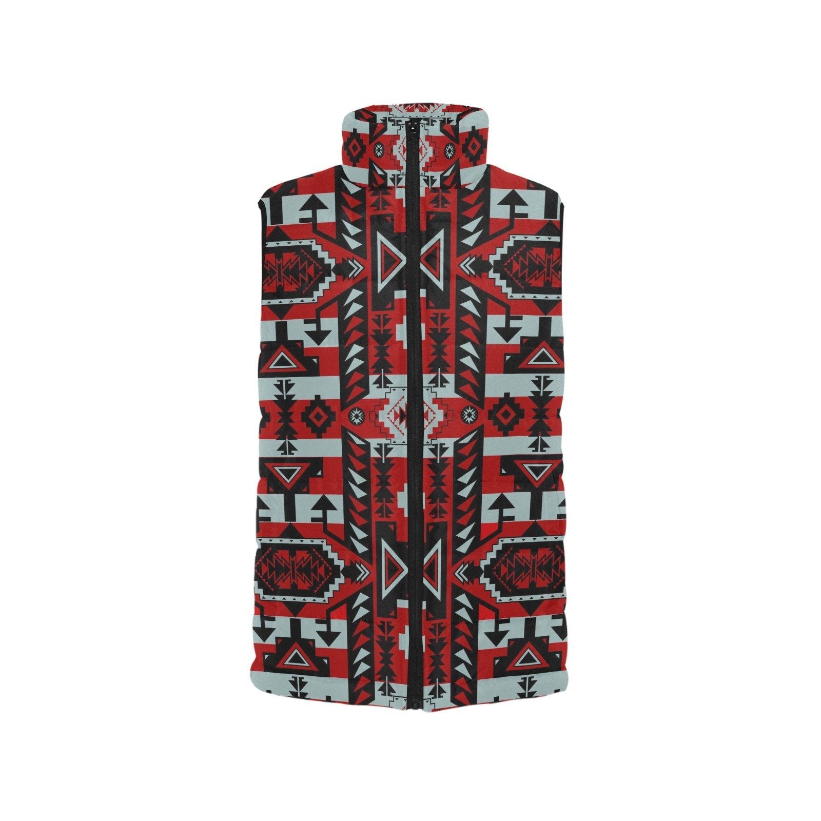 Chiefs Mountain Candy Sierra-Dark Women's Padded Vest Jacket (Model H44) Women's Padded Vest Jacket (H44) e-joyer