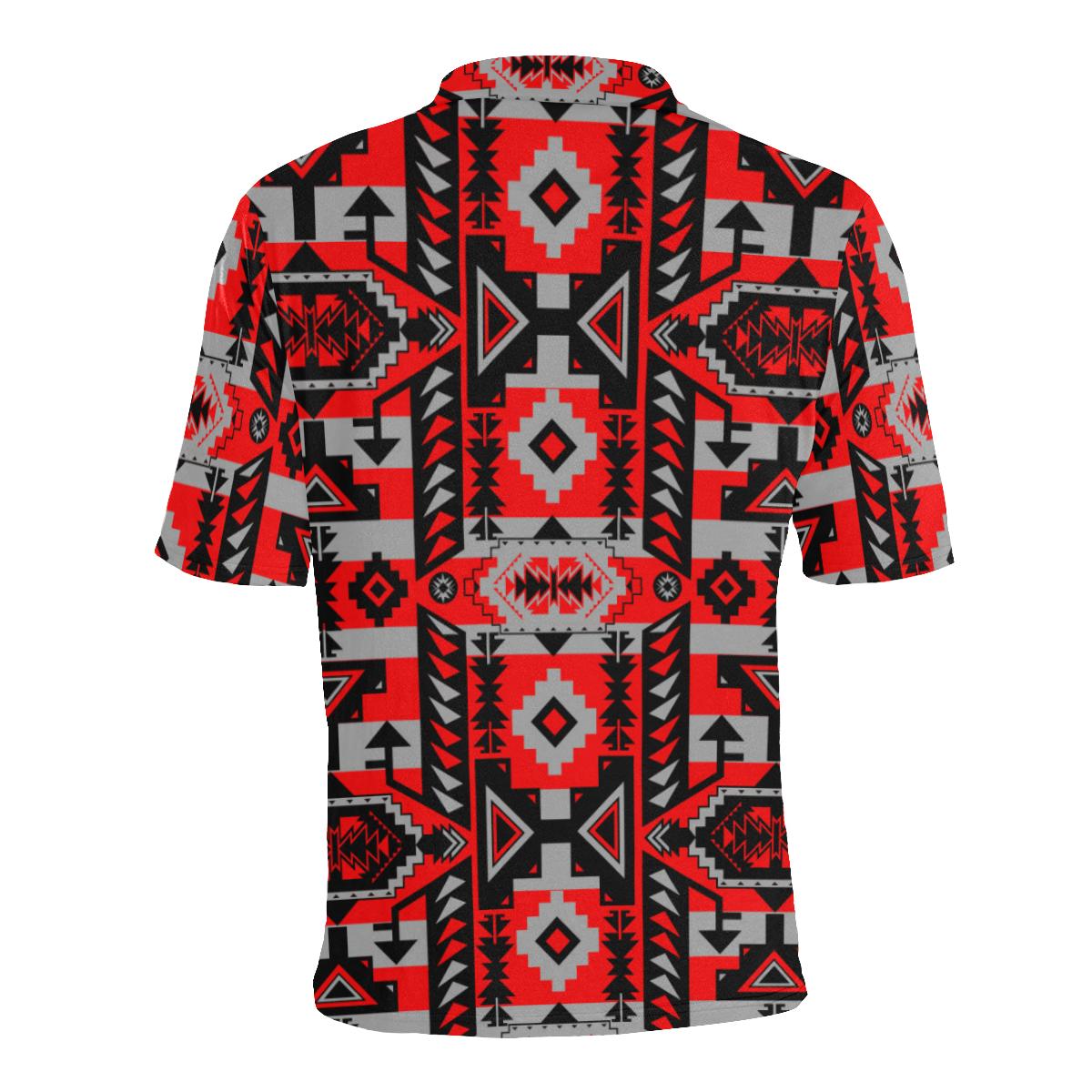 Chiefs Mountain Candy Sierra Men's All Over Print Polo Shirt (Model T55) Men's Polo Shirt (Model T55) e-joyer