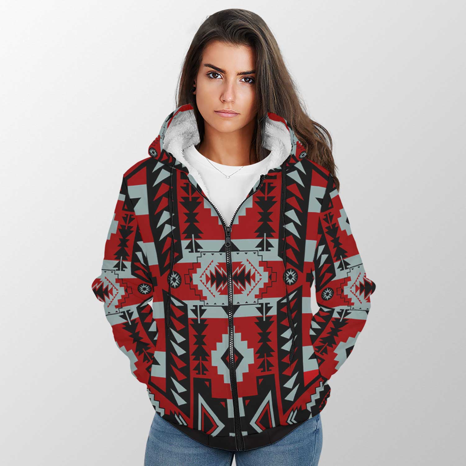 Chiefs Mountain Candy Sierra Sherpa Hoodie 49 Dzine