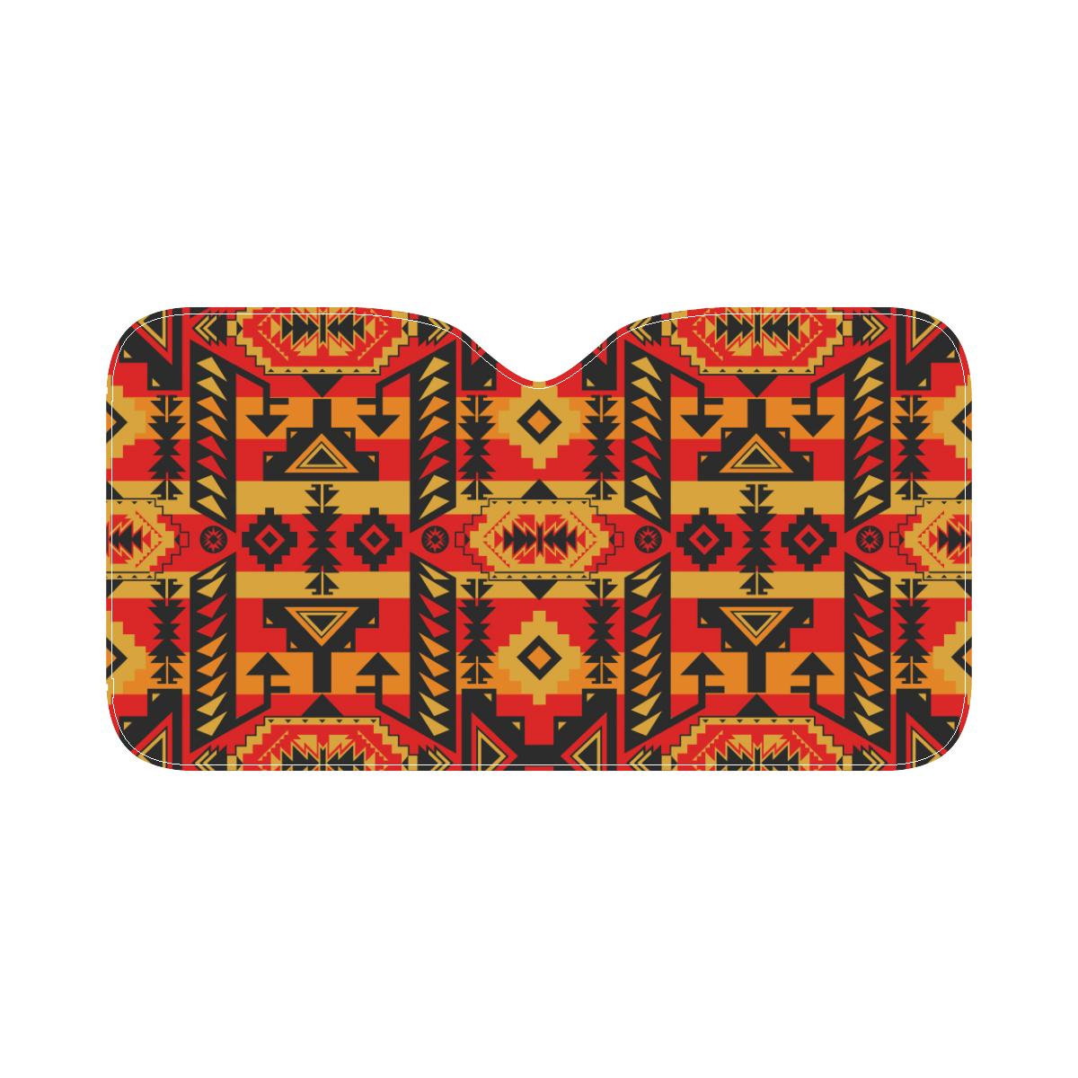 Chiefs Mountain Fire Car Sun Shade 55"x30" Car Sun Shade e-joyer