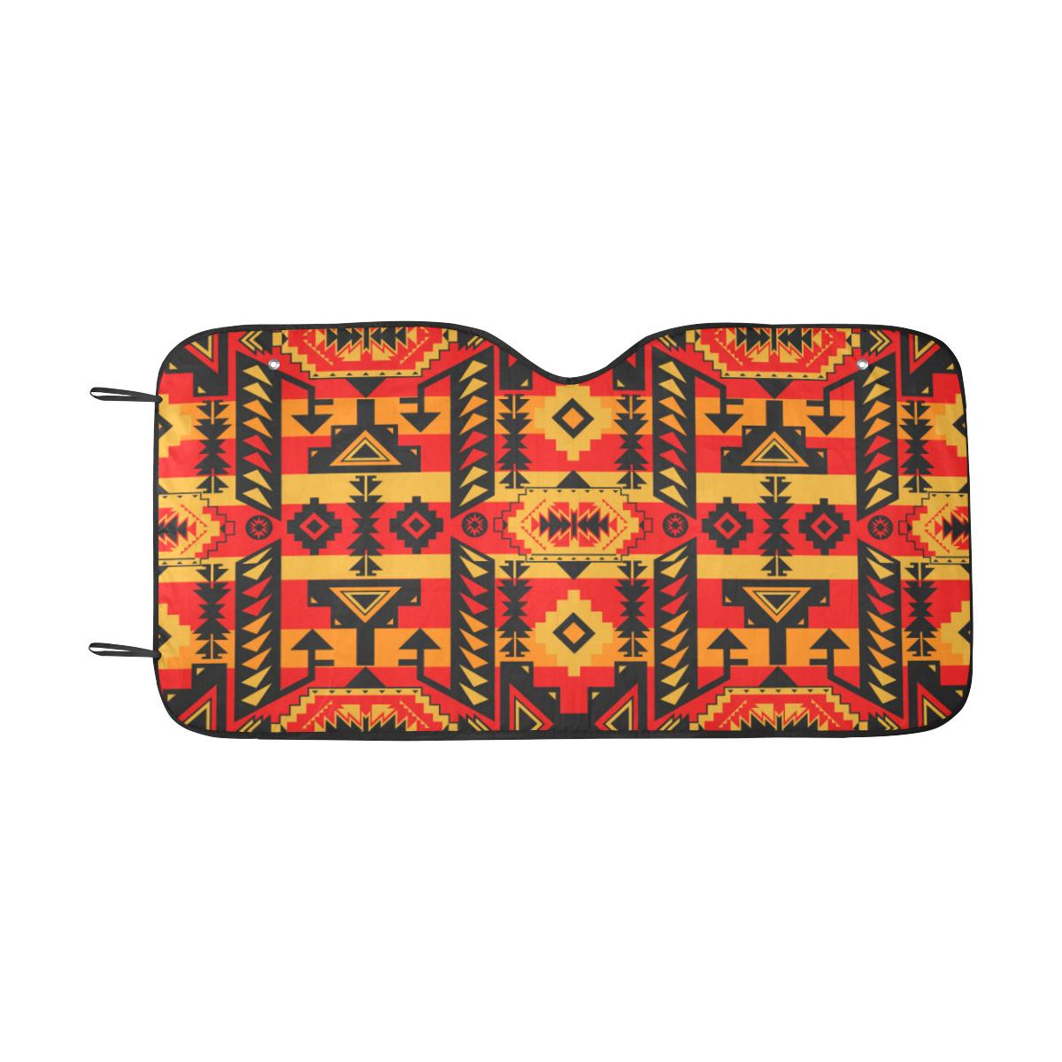Chiefs Mountain Fire Car Sun Shade 55"x30" Car Sun Shade e-joyer