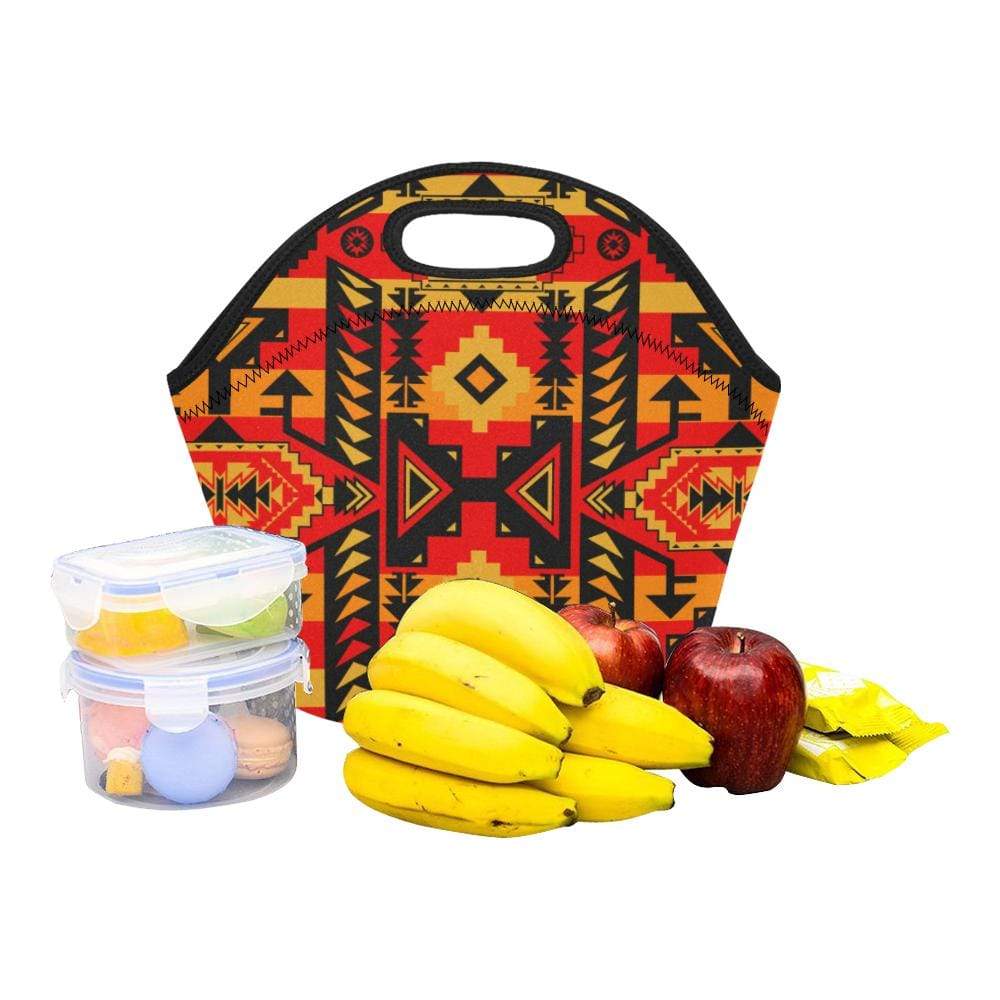 Chiefs Mountain Fire Neoprene Lunch Bag/Small (Model 1669) Neoprene Lunch Bag/Small (1669) e-joyer