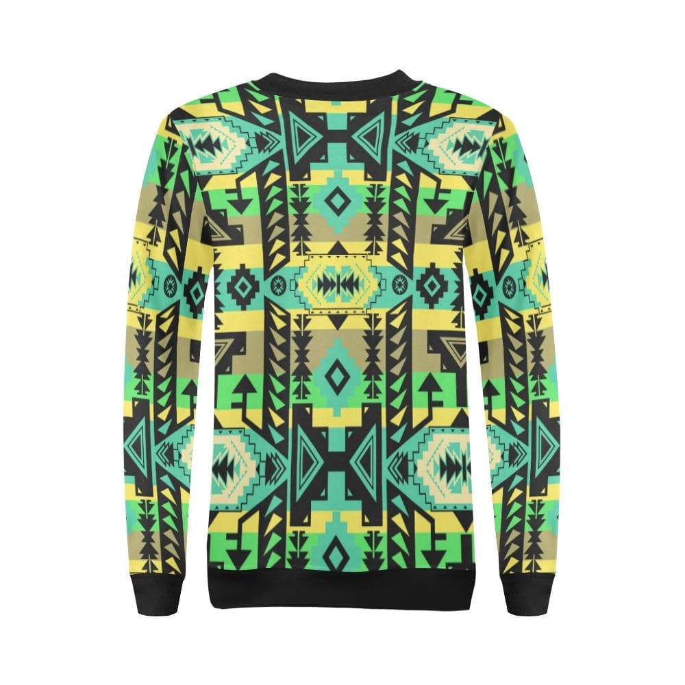 Chiefs Mountain Light Kelly All Over Print Crewneck Sweatshirt for Women (Model H18) Crewneck Sweatshirt for Women (H18) e-joyer