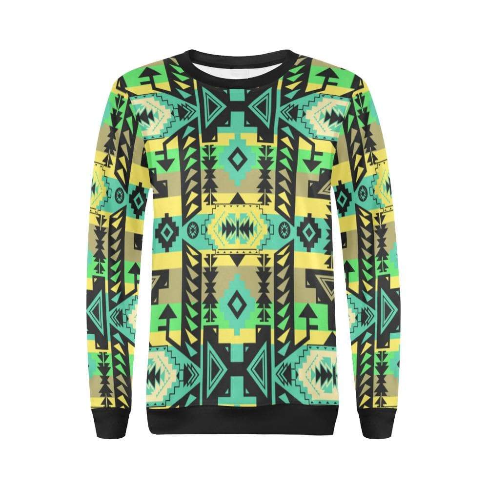 Chiefs Mountain Light Kelly All Over Print Crewneck Sweatshirt for Women (Model H18) Crewneck Sweatshirt for Women (H18) e-joyer