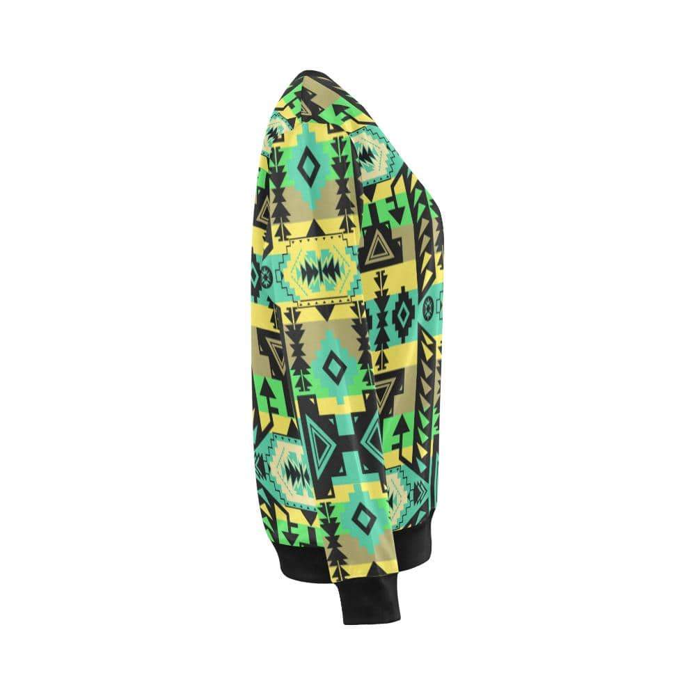 Chiefs Mountain Light Kelly All Over Print Crewneck Sweatshirt for Women (Model H18) Crewneck Sweatshirt for Women (H18) e-joyer