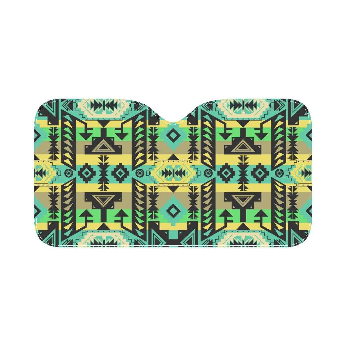 Chiefs Mountain Light Kelly Car Sun Shade 55"x30" Car Sun Shade e-joyer