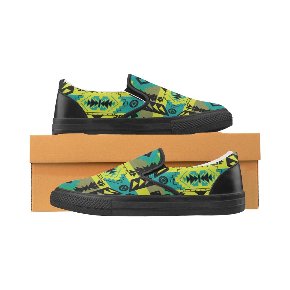 Chiefs Mountain Men's Unusual Slip-on Canvas Shoes (Model 019) Men's Unusual Slip-on Canvas Shoes (019) e-joyer