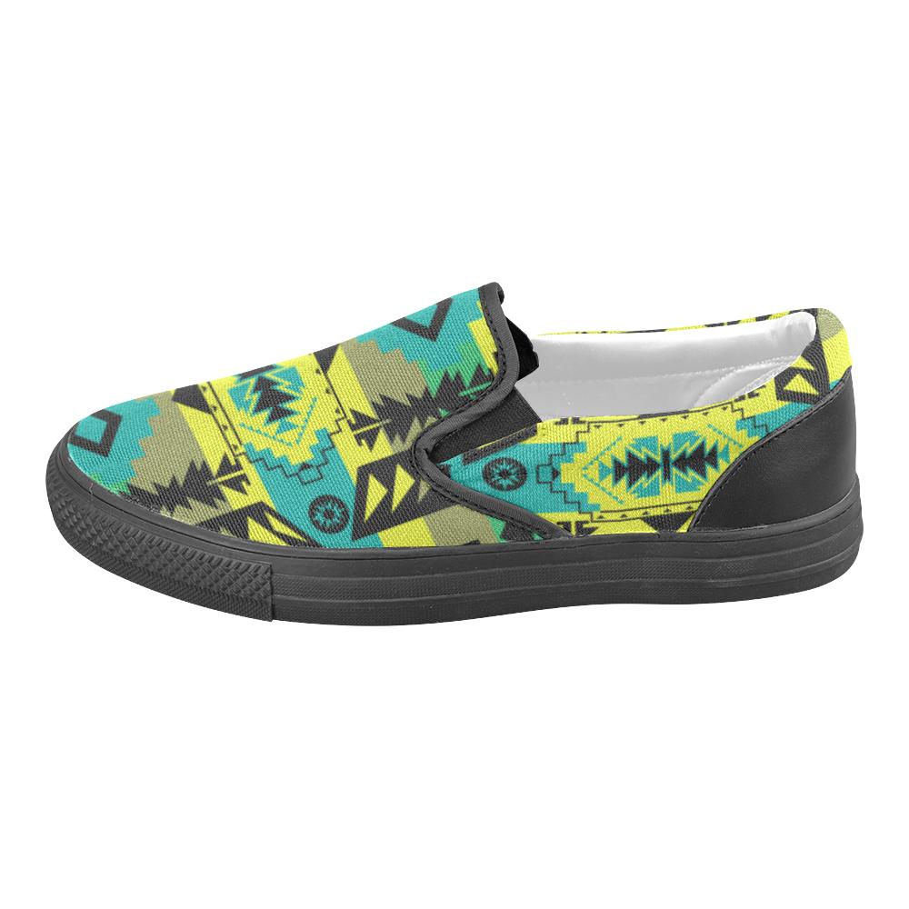 Chiefs Mountain Men's Unusual Slip-on Canvas Shoes (Model 019) Men's Unusual Slip-on Canvas Shoes (019) e-joyer
