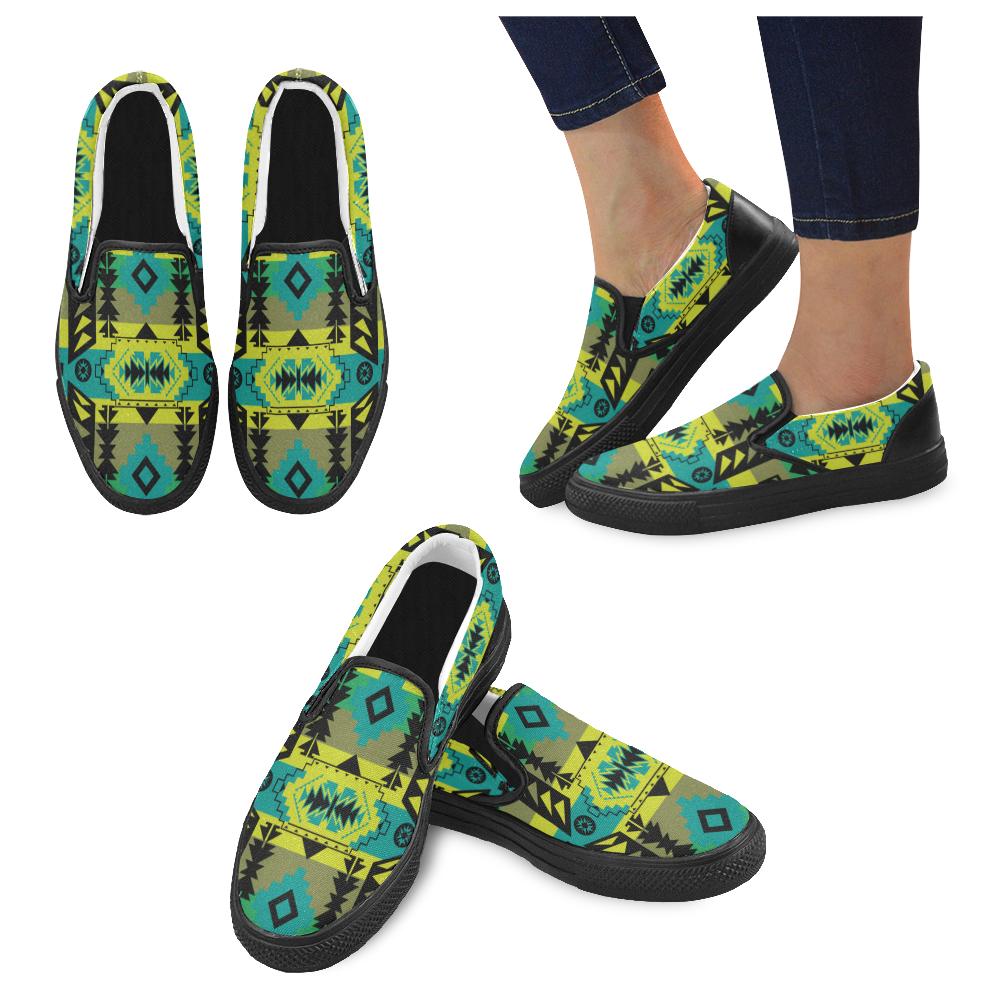 Chiefs Mountain Men's Unusual Slip-on Canvas Shoes (Model 019) Men's Unusual Slip-on Canvas Shoes (019) e-joyer