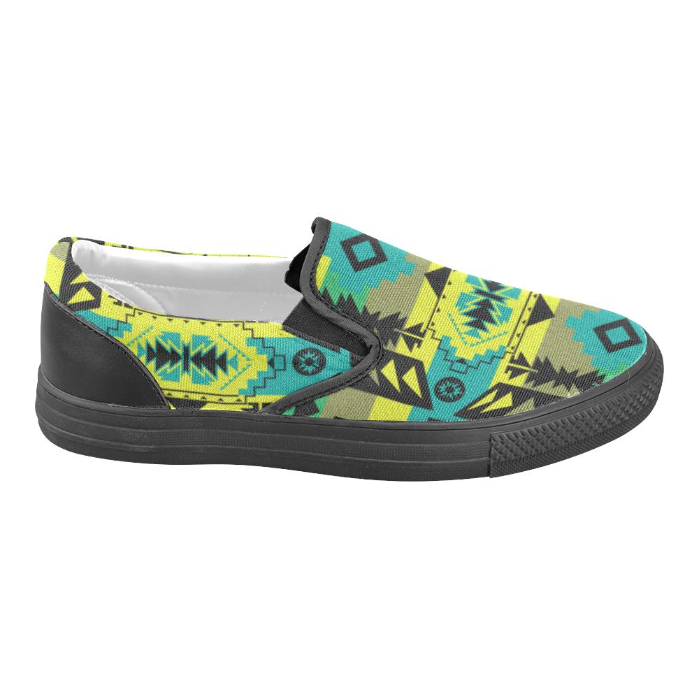 Chiefs Mountain Men's Unusual Slip-on Canvas Shoes (Model 019) Men's Unusual Slip-on Canvas Shoes (019) e-joyer