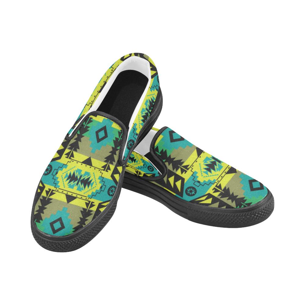Chiefs Mountain Men's Unusual Slip-on Canvas Shoes (Model 019) Men's Unusual Slip-on Canvas Shoes (019) e-joyer