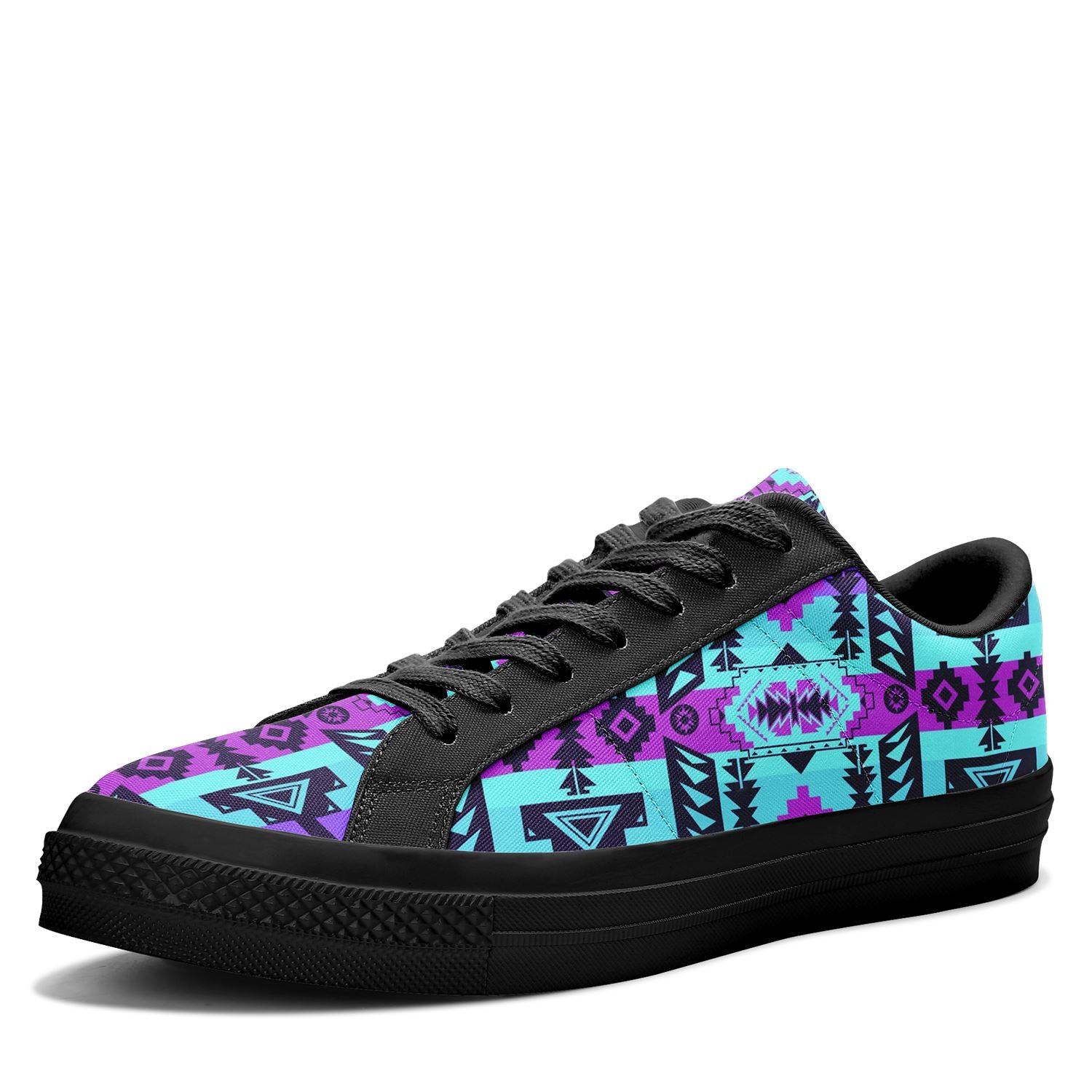 Chiefs Mountain Moon Shadow Aapisi Low Top Canvas Shoes Black Sole 49 Dzine