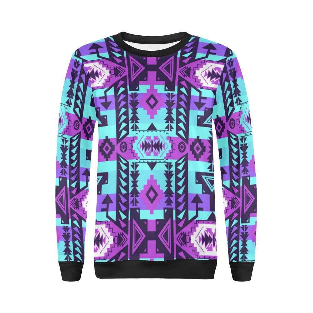 Chiefs Mountain Moon Shadow All Over Print Crewneck Sweatshirt for Women (Model H18) Crewneck Sweatshirt for Women (H18) e-joyer