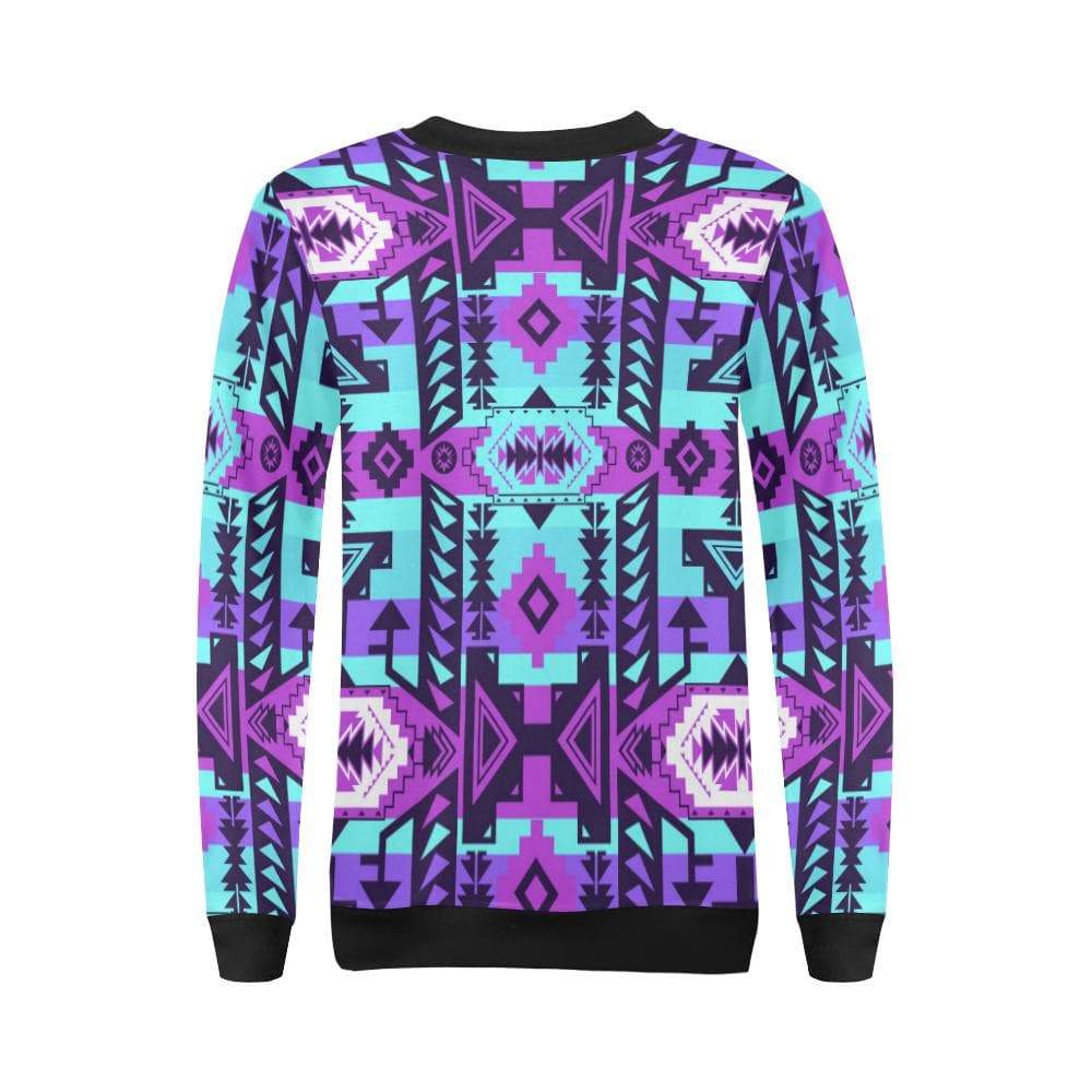 Chiefs Mountain Moon Shadow All Over Print Crewneck Sweatshirt for Women (Model H18) Crewneck Sweatshirt for Women (H18) e-joyer
