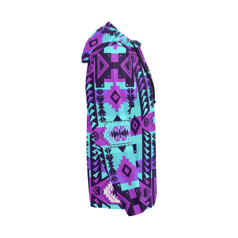 Chiefs Mountain Moon Shadow All Over Print Full Zip Hoodie for Men (Model H14) All Over Print Full Zip Hoodie for Men (H14) e-joyer