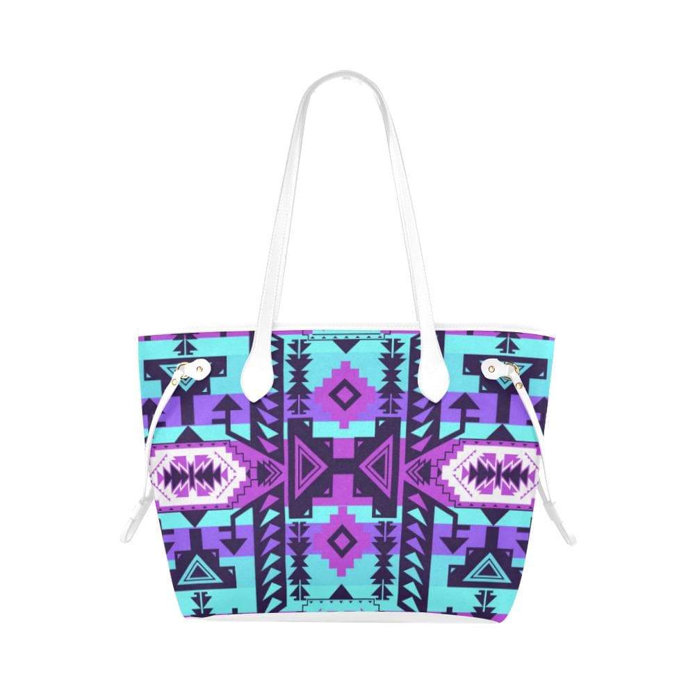 Chiefs Mountain Moon Shadow Clover Canvas Tote Bag (Model 1661) Clover Canvas Tote Bag (1661) e-joyer