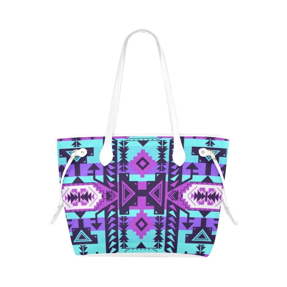 Chiefs Mountain Moon Shadow Clover Canvas Tote Bag (Model 1661) Clover Canvas Tote Bag (1661) e-joyer