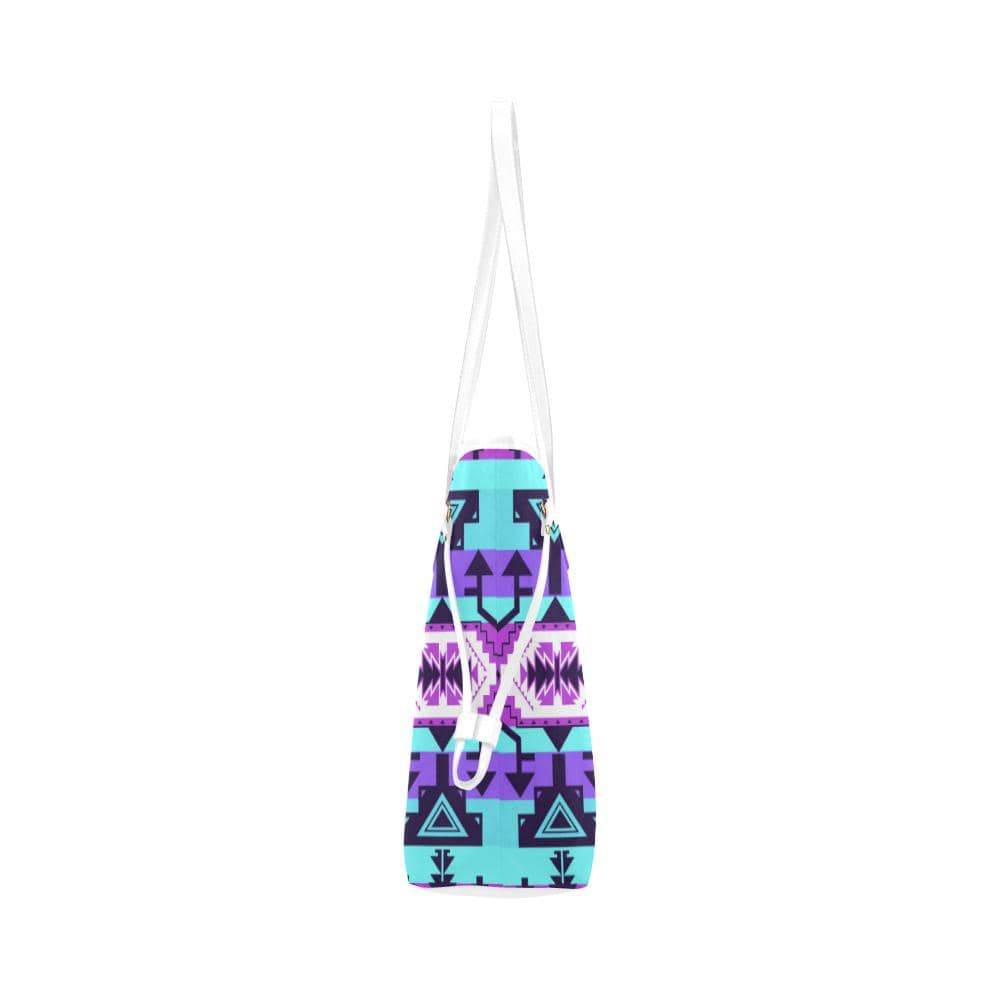 Chiefs Mountain Moon Shadow Clover Canvas Tote Bag (Model 1661) Clover Canvas Tote Bag (1661) e-joyer