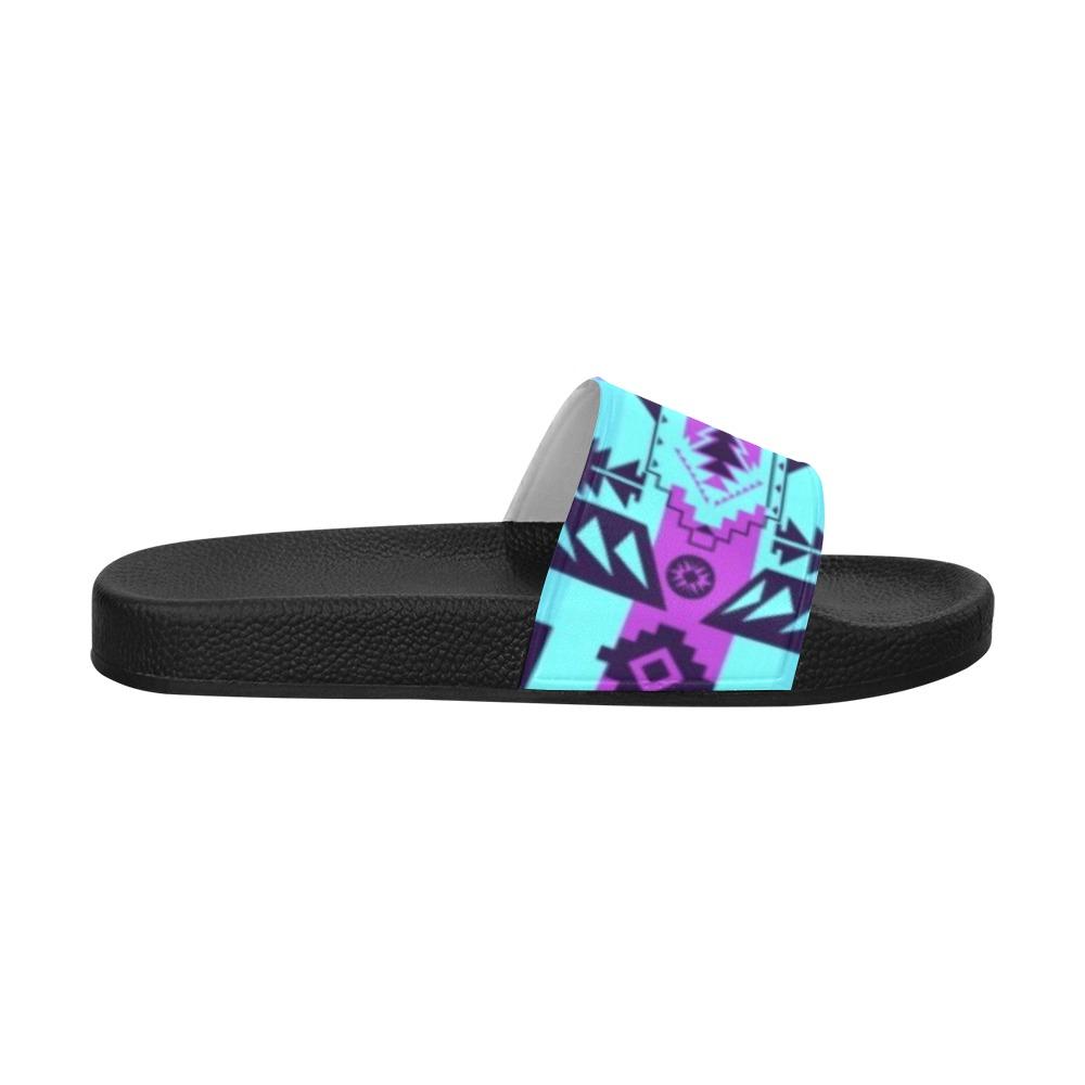 Chiefs Mountain Moon Shadow Men's Slide Sandals (Model 057) Men's Slide Sandals (057) e-joyer