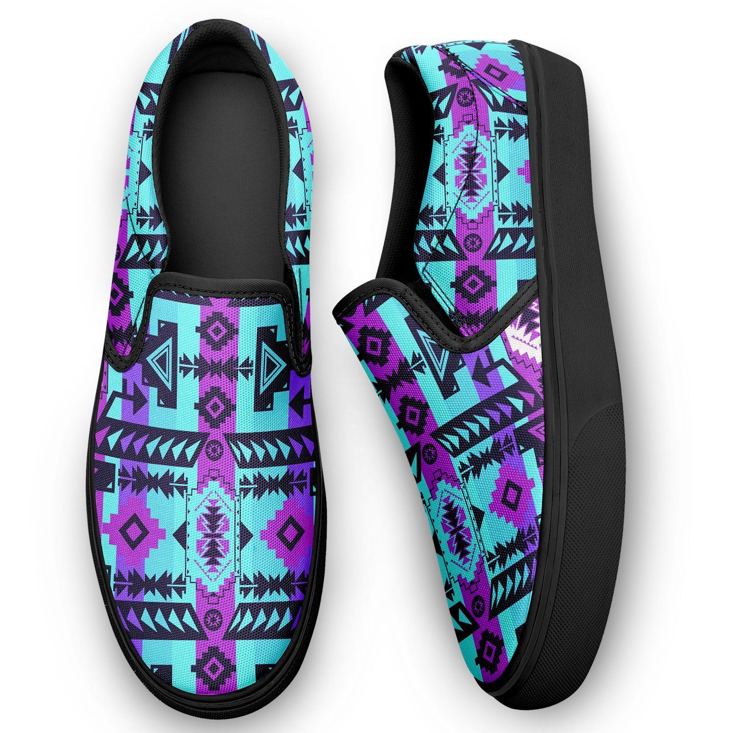 Chiefs Mountain Moon Shadow Otoyimm Kid's Canvas Slip On Shoes 49 Dzine