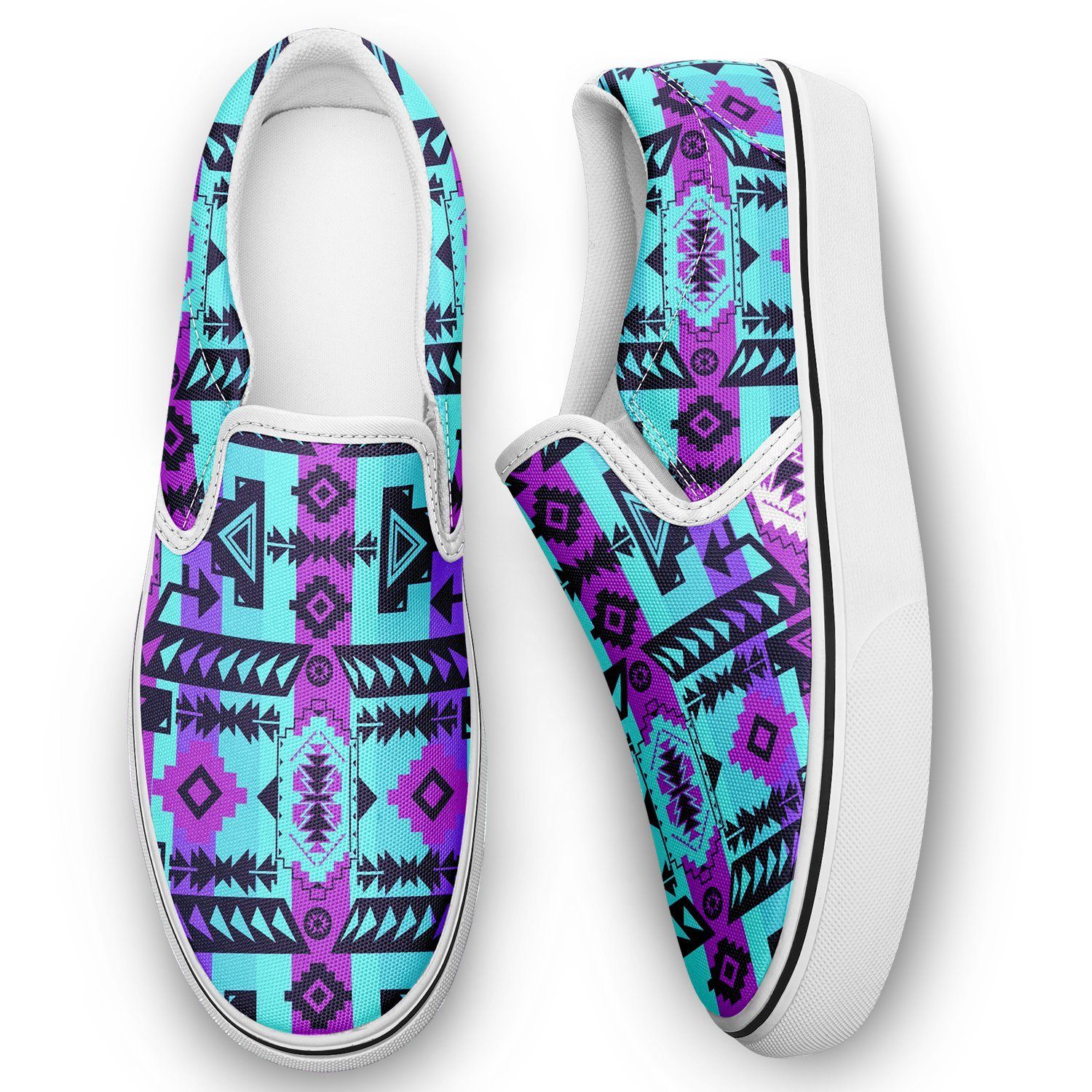 Chiefs Mountain Moon Shadow Otoyimm Kid's Canvas Slip On Shoes 49 Dzine