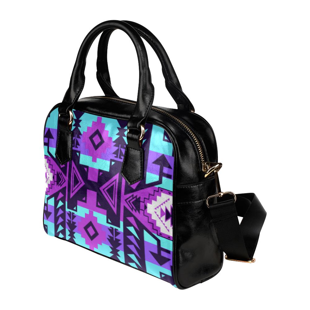 Chiefs Mountain Moon Shadow Shoulder Handbag (Model 1634) Shoulder Handbags (1634) e-joyer